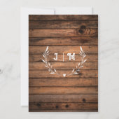 Rustikales Gipskraut Candlelights & Lace Wedding Einladung (Rückseite)