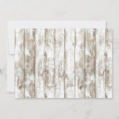 Rustikales Gipskraut Floral Jar Wood Brautparty Einladung (Rückseite)