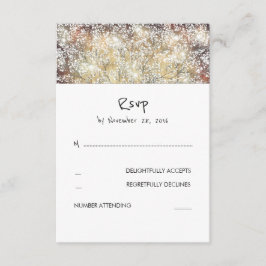 Rustikales Gipskraut Hochzeit RSVP-Karten RSVP Karte