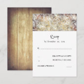 Rustikales Gipskraut Hochzeit RSVP-Karten RSVP Karte (Vorne/Hinten)