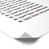 Rustikales Gipskraut Land Hochzeitsszenario Poster (Ecke)