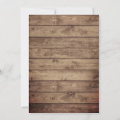 Rustikales Gipskraut Lavendel Floral Baby Dusche Einladung (Rückseite)