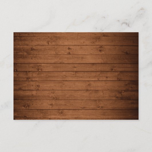 Rustikales Gipskraut Lights Empfang Begleitkarte (Rückseite)