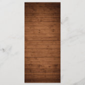 Rustikales Gipskraut Lights Wedding Menu Menükarte (Rückseite)