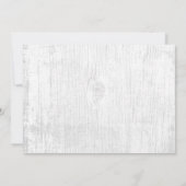 Rustikales Gipskraut Mason Jar Brautparty Einladung (Rückseite)