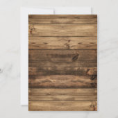 Rustikales Gipskraut Mason Jar Lights Wedding Invi Einladung (Rückseite)