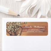 Rustikales Gipskraut Mason Jar Wood (Insitu)