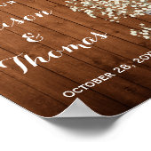 Rustikales Gipskraut Poster (Ecke)