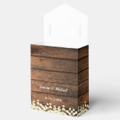 Rustikales Gipskraut und Spitzen Geschenkschachtel (Geöffnet)