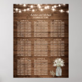 Rustikales Gipskraut-Zeichenkettendiagramm Poster (Vorne)