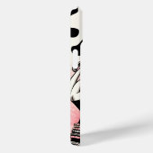 Rustikales Glam Cowgirl Pink Sparkle Cowhide Print Case-Mate iPhone Hülle (Rückseite / Rechts)