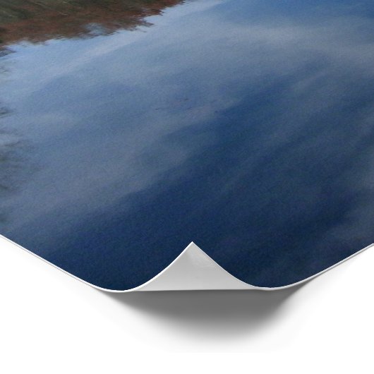 Rustikales Glas Lago Print Poster (Ecke)