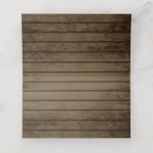 Rustikales Glas und Blüten 2 Platzkarte (Innenseite Aufgefaltet)