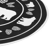 Rustikales Glasspanbrett Schneidebrett (Ecke)