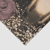 Rustikales glattes Lantern Dusty Pink Mauve Rose Seidenpapier (Ausschnitt)