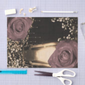 Rustikales glattes Lantern Dusty Pink Mauve Rose Seidenpapier (Handwerk)