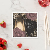 Rustikales glattes Lantern Dusty Pink Mauve Rose Serviette (Beispiel)