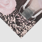 Rustikales glattes Laternenbaby Pink Blush Rose Seidenpapier (Ausschnitt)