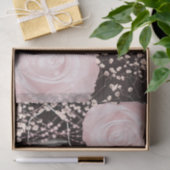 Rustikales glattes Laternenbaby Pink Blush Rose Seidenpapier (Geschenk)