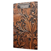 Rustikales Glattleder Klemmbrett (Links)