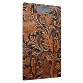 Rustikales Glattleder Klemmbrett (Rechts)