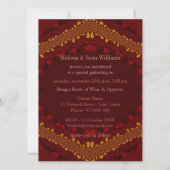 Rustikales Glitzer Dinner Party Einladungen (Rückseite)