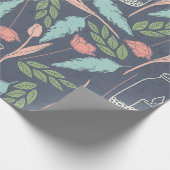 Rustikales Glow Spring Wrapping Paper Geschenkpapier (Ecke)