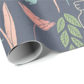 Rustikales Glow Spring Wrapping Paper Geschenkpapier (Rolleneckpunkt)