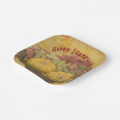 Rustikales Glück Erntedankfest Herbst Blätter Gour Pappteller (Gewinkelt)