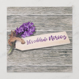 Rustikales Glück Noroz Hyacinth - Einladung