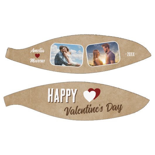 Rustikales Glück Valentinstag 2 Fotos Basketball (Panele)