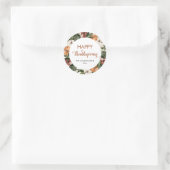 Rustikales Glückspilz Runder Aufkleber (Tasche)