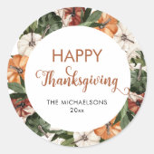 Rustikales Glückspilz Runder Aufkleber (Vorderseite)