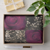 Rustikales Glühen Laterne Magenta Berry Rose Hochz Seidenpapier (Geschenk)