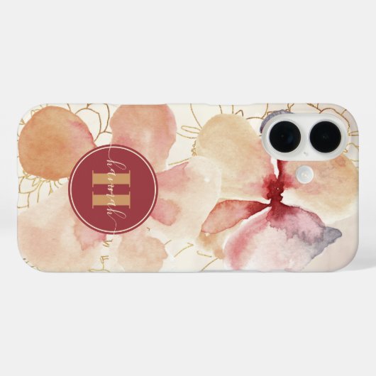 Rustikales Gold Blush Case-Mate iPhone Hülle (Rückseite (Horizontal))