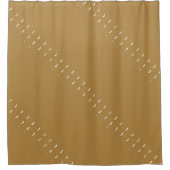 Rustikales Gold Duschvorhang (Vorderseite)