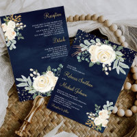 Rustikales Gold Elfenbeinblume Alles in einer Mari