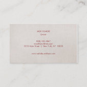 Rustikales Gold Gerahmt Horizon Logo Visitenkarte (Rückseite)