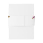 Rustikales Gold, Lila, Blütenrosa Einladungsbanderole (Rückseitenbeispiel)