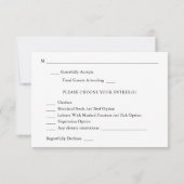 Rustikales Gold, Lila & rosa Blütenblätter mit Meh RSVP Karte (Rückseite)