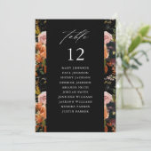 Rustikales Gold, Lila Sitzkarte B2 Tischnummer (Stehend Vorderseite)