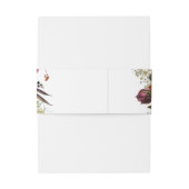 Rustikales Gold, Lila und Rosa Blüten 2 Einladungsbanderole (Rückseitenbeispiel)