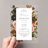 Rustikales Gold, Lila und rosa Blüten 4 Acryleinladungen (Insitu (Handheld))