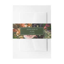 Rustikales Gold Lila und rot Rosa Floral 2 v2b Grü Einladungsbanderole