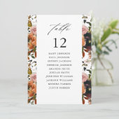 Rustikales Gold, Lila W Tischnummer Seekarte (Stehend Vorderseite)