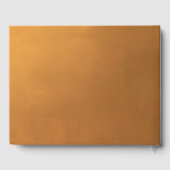 Rustikales Gold Verlobung Foto Bohemische Hochzeit Gästebuch (Rückseite)