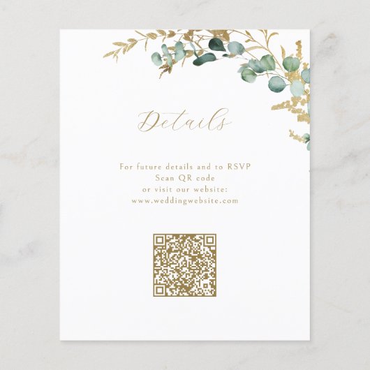 Rustikales goldfarbenes Budget - alles in einer Ho (Rückseite)