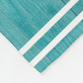 Rustikales goldgelbes Sonnenblumen Aquamarines Hol Fleecedecke (Ecke)