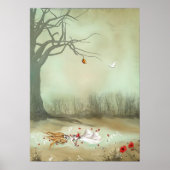 Rustikales Goth Art Shakespeare Ophelia Poster (Vorne)