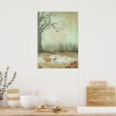 Rustikales Goth Art Shakespeare Ophelia Poster (Küche)